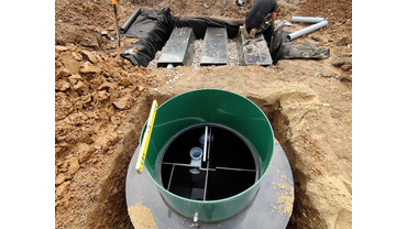 Монтаж ЕВРОЛОС БИО 5+ с дренажными элементами