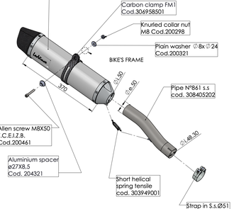 Глушитель LEOVINCE LV ONE EVO