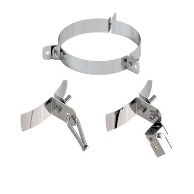 Хомут составной под растяжку (430/0,5мм) D 197-200 Ferrum