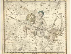 Картина обогреватель, фото старинной Карты созвездий Водолей