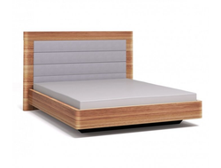 Кровать Concept с высоким изголовьем орех/серый