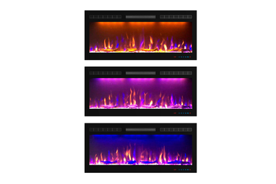 Линейный электрический очаг Crystal 40 RF