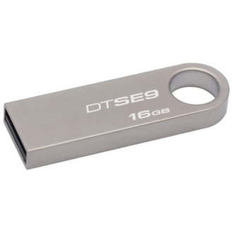 Флеш-память Kingston DataTraveler SE9, 16Gb, USB 2.0, металл, серый, DTSE9H/16GB