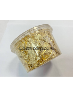 Поталь для золочения хлопья цвет Золото 250 мл