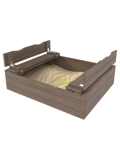 Деревянная песочница IgraGrad с крышкой