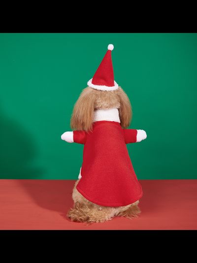 Новогодний костюм Санты для собак и кошек