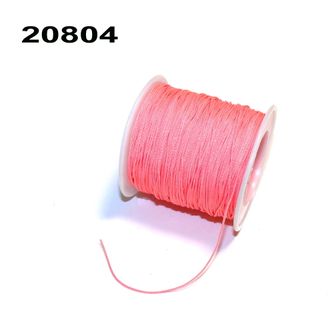 Шнур нейлоновый арт.20804: цвет "розовый" - ф 1мм