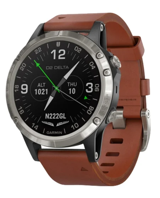 Часы Garmin D2 Delta с кожаным ремешком