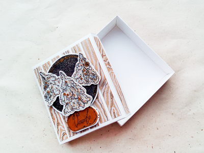 Подарочная коробочка под кулон или подвеску в стиле украшения