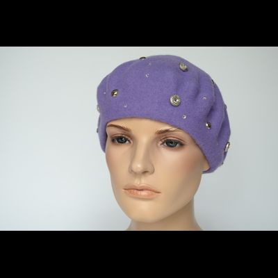 Лавандовый берет фетровый Vizio Италия 3633 BL