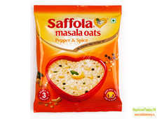 Саффола МАСАЛА ОУТС с перцем и специей, хлопья из 100% цельного овса, 39 г / Saffola Masala Oats Pepper &amp; Spice