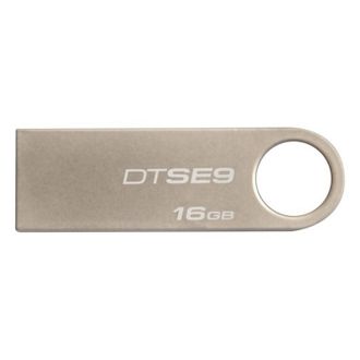 Флеш-память Kingston DataTraveler SE9, 16Gb, USB 2.0, металл, серый, DTSE9H/16GB