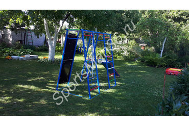 ДСК РАННЕГО РАЗВИТИЯ PLASTEP БОГАТЫРЬ 170 МЕТАЛЛ. Цвет: Синий, перекладины цветные