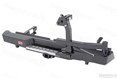 Задний бампер РИФ с квадратом под фаркоп и калиткой