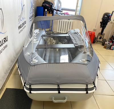 Тент носовой прозрачный Аква 3200 НДНД вид спереди