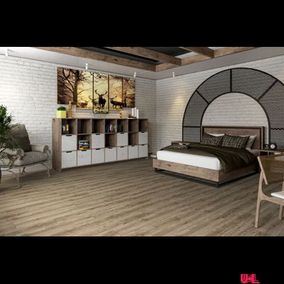 Кварцвиниловая плитка Damy Floor Family LVT Дуб Имбирный 248-8-LVT 43 класс толщина 2.5 мм с фаской клеевая 4.13 м2