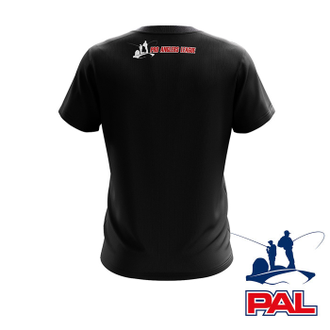 Футболка Feel the fishing vibe черная #S