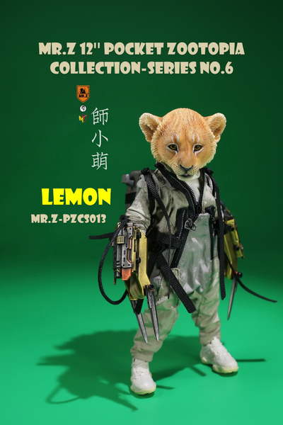 Львенок Лимон - Коллекционная ФИГУРКА 1/6 scale  Pocket Zootopia Collection-Series No.5 Lemon (PZCS013) - Mr.Z