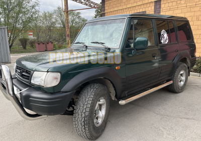 Защита порога труба d76 для Hyundai Galloper (1995-2003)