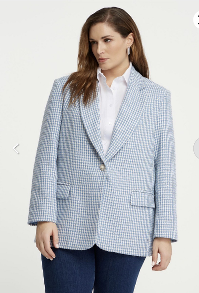 Блейзер женский классического кроя, однобортный