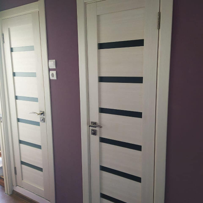 OPTIMA PORTE/ TURIN 507. ЯСЕНЬ ПЕРЛАМУТРОВЫЙ/ СТЕКЛО САТИН СВЕТЛОЕ