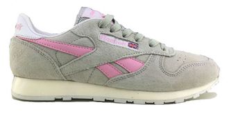 Reebok Classic Leather Grey Pink (36-41) Арт. 160M-A