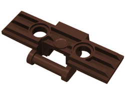 Technic, Link Tread Wide with 2 Pin Holes, Dark Brown (57518 / 6003879)
