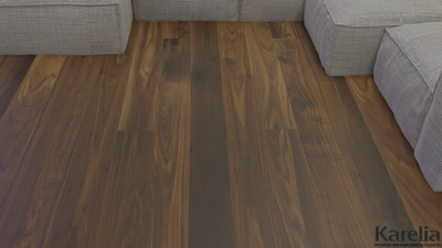 Паркетная доска Karelia Орех Story 138 Natur Lacquered купить в интернет-магазине karelia-floor.ru