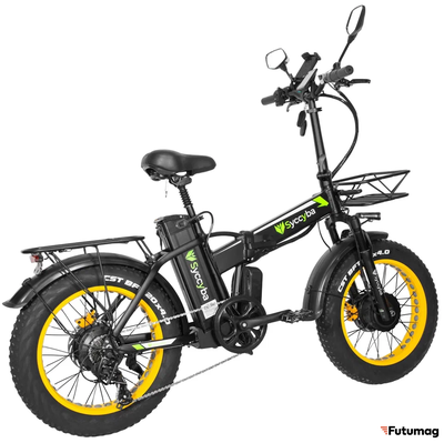 Электровелосипед SYCCYBA H1 (F10) DUAL 23AH желтый