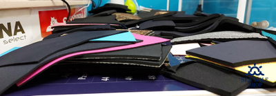 Неопрен заплатки кусочки 2-3-5-7-9 мм ткань/ткань в ассорти