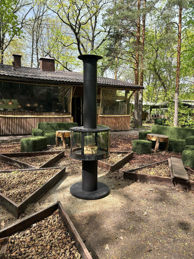 Уличный камин модель VV