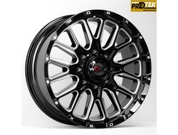 Комплект дисков R20 9,0J ET+0 5*127/5*139,7 WORX 818 Черный с фрезеровкой (80332)