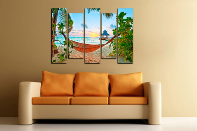 Модульная картина "Райское наслаждение"