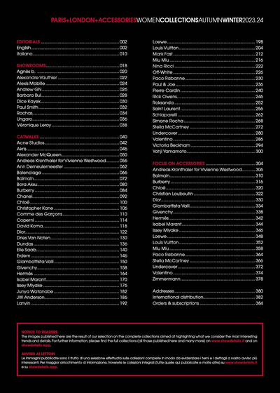 Showdetails Magazine Womenswear Collection Paris London Accessories Issue 31 Autumn-Winter 2024
