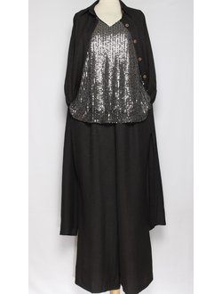 КОСТЮМ БРЮЧНЫЙ "ДВОЙКА" чёрный р.50-56