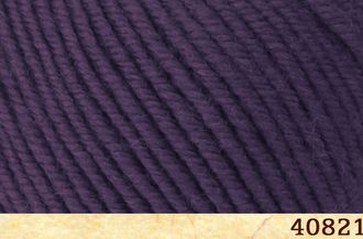 Фиолетовый арт.40821 Fibranatura 100% мериносовая шерсть 50г/83 м