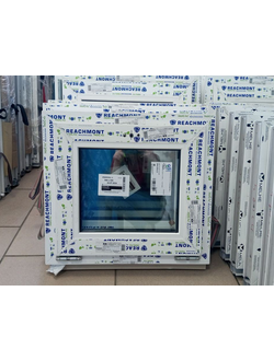 Окно пластиковое ширина 550 высота 500. Профиль 60 , 32 стеклопакет, ФРАМУЖНОЕ-ОТКРЫВАНИЕ  Артикул: 00000404