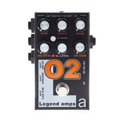 AMT O2 - двухканальный гитарный предусилитель (Orange) [без БП]