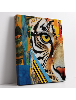 Печатная картина на деревянном подрамнике, Серия Большие кошки Арт. 1-238