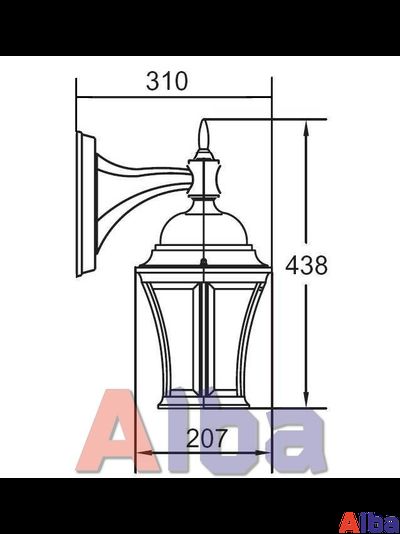 Astoria 302 L BG Парковый светильник