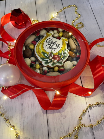 Ореховый набор с пряником "С новым годом"