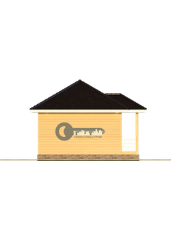 Б-09 ГАБАРИТНЫЕ РАЗМЕРЫ: (6Х5М) 1 ЭТАЖ, ОБЩАЯ ПЛОЩАДЬ: 32М²