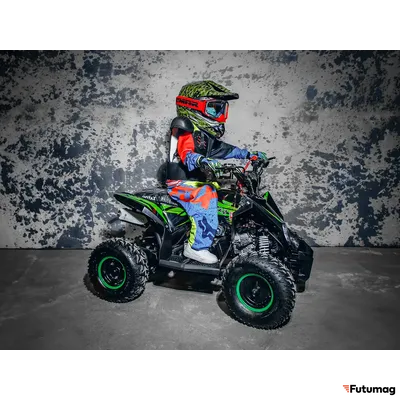Детский квадроцикл Motax GEKKON 90cc Бензиновый Черно-зеленый