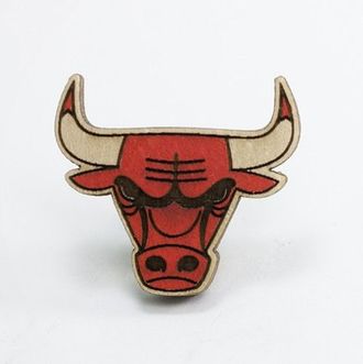 Деревянный значок Waf-Waf Chicago Bulls