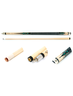 Кий / пул 2-pc "Nick Varner 32" черно-натуральный с оплеткой ирландский лен