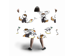 Флаг большой Котики №20