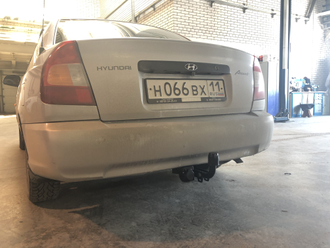 Фаркоп Bosal 4221-A для Hyundai Accent II седан 1999-2012