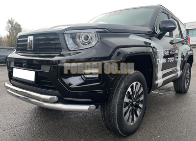 Защита переднего бампера двойная Папа Тюнинг d76/60 для TANK 700 2024-