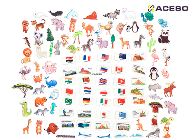 Панно "КАРТА МИРА"(126дет) Многоразовая аппликация