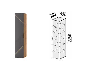 Шкаф-пенал (лев/прав) Монако 902.10